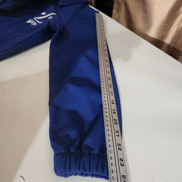 Zara Mens Blue Graphic Lightweight Jacket With Snap Buttons & Face Design - Picture 10 of 15